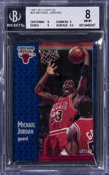 1991/92 Fleer 3D #29 Michael Jordan - BGS NM-MT 8